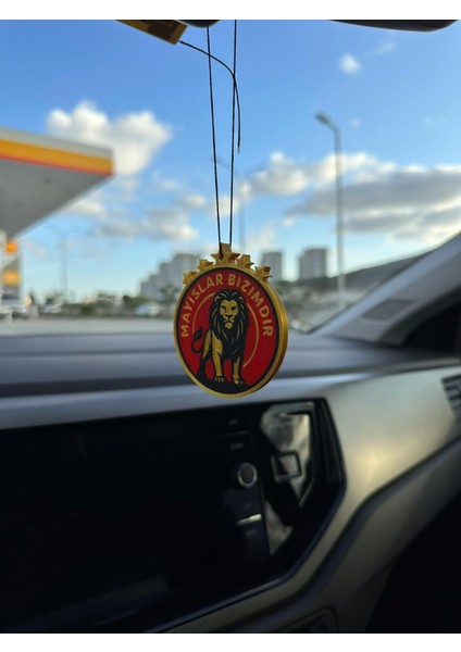 Aslan Taraftar Dikiz Aynası Süsü Araba Dikiz Aynası Süsü Çift Taraflı Logo