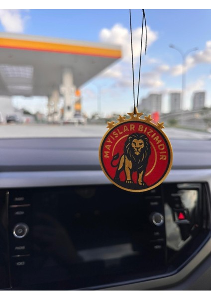 Aslan Taraftar Dikiz Aynası Süsü Araba Dikiz Aynası Süsü Çift Taraflı Logo fiyatları