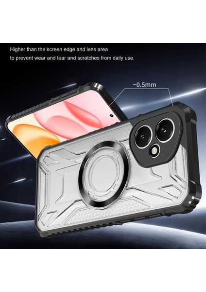 Case For Honor 400 Için Manyetik Halkalı Şeffaf Akrilik Darbeye Dayanıklı Koruyucu Kılıf-Yeşili (Yurt Dışından) modelleri