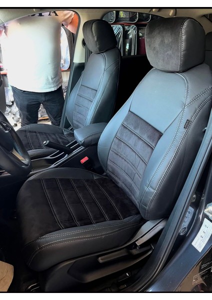 Honda City 2022 Ve Sonrası Uyumlu Arka Sırt Arka Oturma Tek Parça Kolçaklı Oto Koltuk Kılıfı