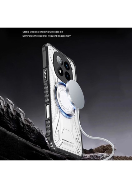 Case For Xiaomi Redmi Note 13 Pro 5g Için Manyetik Halkalı Şeffaf Akrilik Darbeye Dayanıklı Koruyucu Kılıf-Mavi (Yurt Dışından) indirimleri