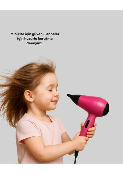Çocuklara Uygun Saç Kurutma Makinesi – Güvenli, Yumuşak ve Nazik Kurutma Deneyimi modelleri