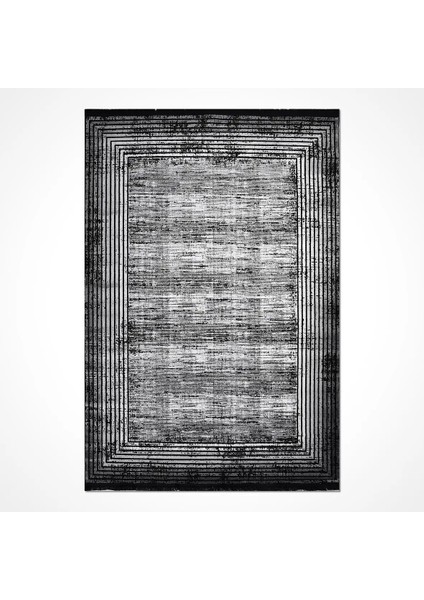 Vitolazio Çerçeveli Siyah Akrilik Kaydırmaz Tabanlı Makine Halısı fiyatları