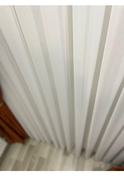 Taçsoft Bambu Ağır Gramajlı Şantuklu 1/3 Kat Sık Pileli Tül Perde Her Odaya Uygun Ütü Istemeyen modelleri