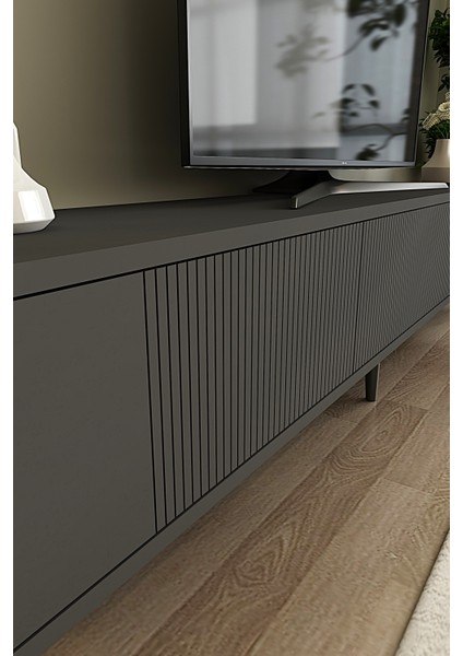 TSA1803A- Corsa Tv Stand, Tv Sehpası 180CM Antrasit modelleri