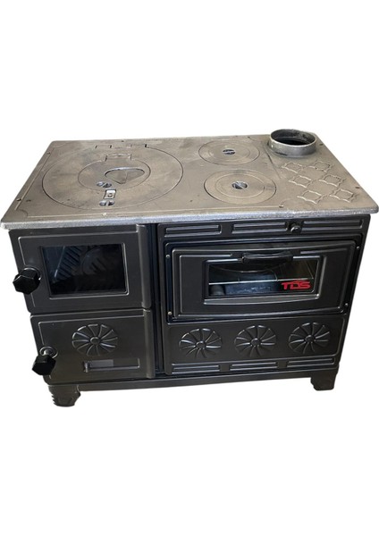 Tds Fırınlı Kuzine Soba Döküm Yanma Hazneli Mat Siyah fırsatları