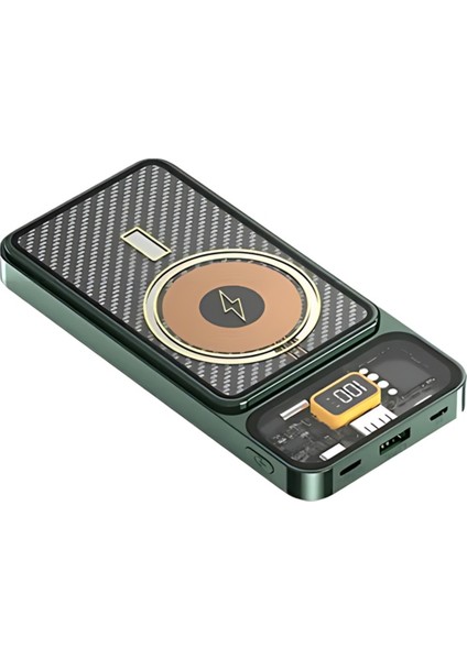 Pw-73 15W 10000MAH Dahili Lightning Type-C LCD Wireless Powerbank fiyatları