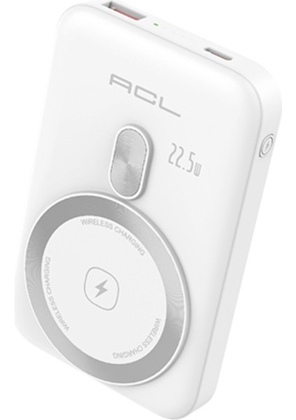 PW-115 22.5W Hızlı Şarjlı 1xusb-C, 1xusb-A Girişli, Wireless Powerbank