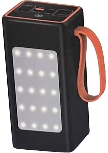 Pw-58 30.000 Mah Pd 22.5W 4xusb LCD Gösterge LED Aydınlatmalı Mikro Type-C Lightnin Powerbank