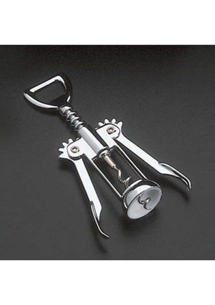 Krom Tirbuşon - 2 Fonksiyonlu Paslanmaz Metal (4887) fiyatları