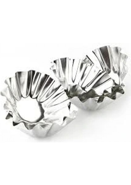 Metal Küçük 6 Parça Kek Kapsülü (4887)