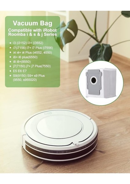 Irobot Roomba E & I Serisi I7+I3+I4+I6+I8+J7+/plus,e5 E6 E7 Için Toz Torbası Yedek Seti-3 Adet fiyatları