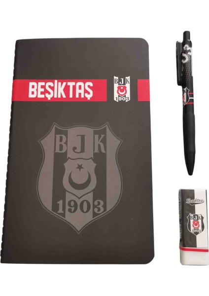 Versatil Kalem Silgi Bloknot Seti Kırtasiye 3 Lü Set Beşiktaş