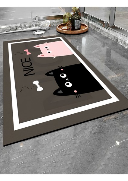 Çok Renkli Hayvan Desenli Su Emici Banyo Paspası Klozet Önü Halısı modelleri