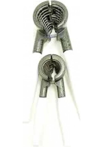 2 Parça Set Metal Fındık - Ceviz Kıracak Beyaz Saplı (4887)