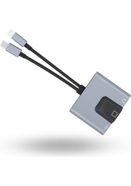Büro Ev Ofis Cihazları Için Ios-Usbc 3hub Aux Ethernet Çevirici fiyatları