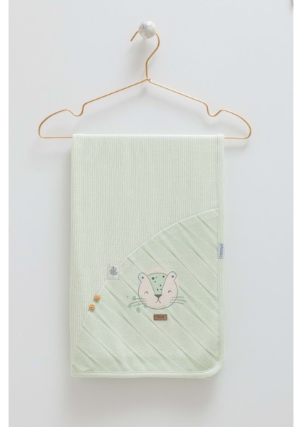 Good Baby Çift Taraflı Battaniye - 85X90 - Caramell - BTE1838 - Yeşil - 0 - 12 Ay - BTE1838-YEŞIL-0 - 12 Ay Yeşil