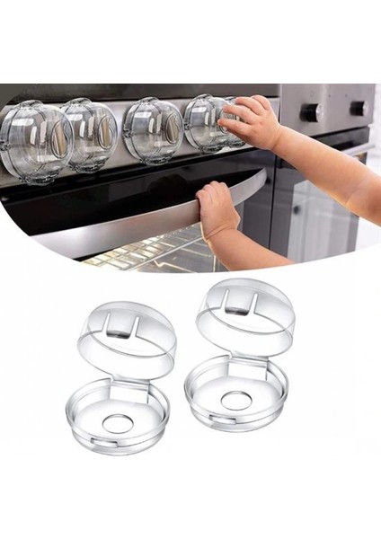 Isıya Dayanıklı Plastik Ocak Düğme Koruyucu Düğme Kilidi Emniyet Düzeneği (4887)