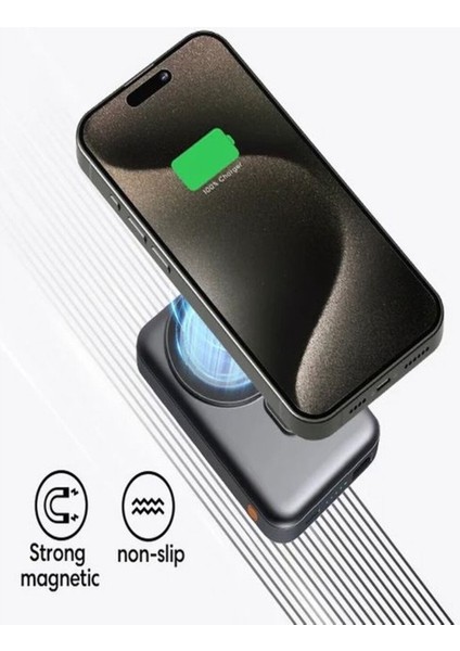 PW-103 5.000MAH 22.5W, Manyetik Type-C Girişli 1xusb-A Çıkış Powerbank modelleri