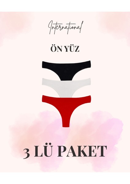 3’lü Brazilian Takım – Şıklık, Rahatlık ve Çekicilik Bir Arada Lacivert , Beyaz , Kırmızı Seti Kumaş % 92 Pamuk % 8 Elastan Organik Özel Seri