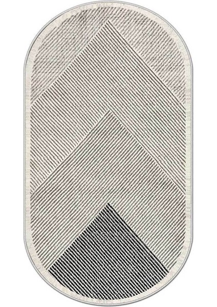 Yıkanabilir Oval Modern Oturma ve Mutfak Halısı, Çok Renkli, Kaymaz, Şık Dekorasyon fiyatları