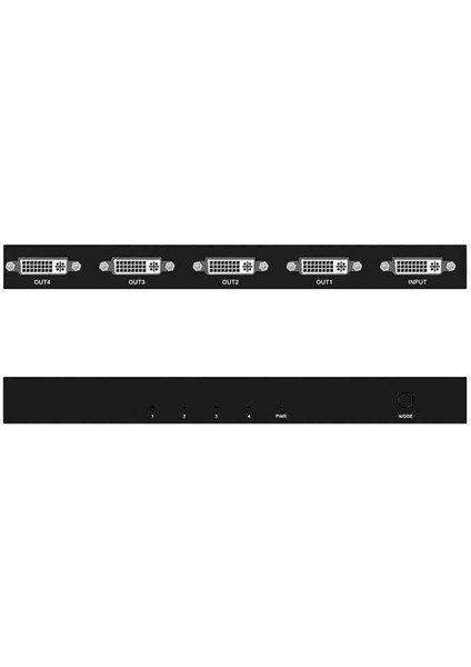 DVI 4 Port Splitter 1 Giriş 4 Çıkış DVI Çoklayıcı Splitter