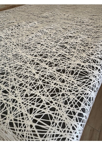 Şeffaf Desenli Yuvarlak Masaörtüsü 137CMÇAPINDA Kremhasır fırsatları