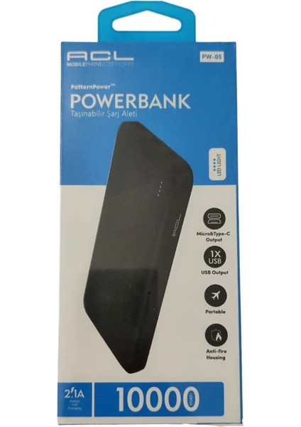 PW-104 10.000MAH Bataryası ile Taşınabilir Powerbank USB Typ-C Hızlı Şarj fiyatları