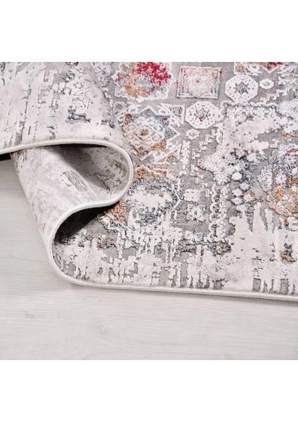 Bonn Klasik Göbekli Gri Viskon ve Akrilik Makine Halısı fırsatları