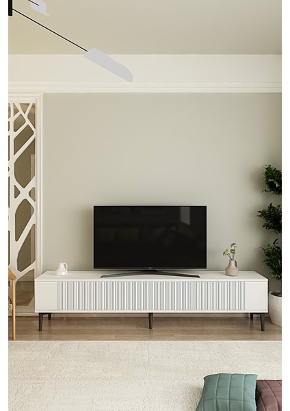 TSA1803B- Corsa Tv Stand, Tv Sehpası 180CM Beyaz fiyatları