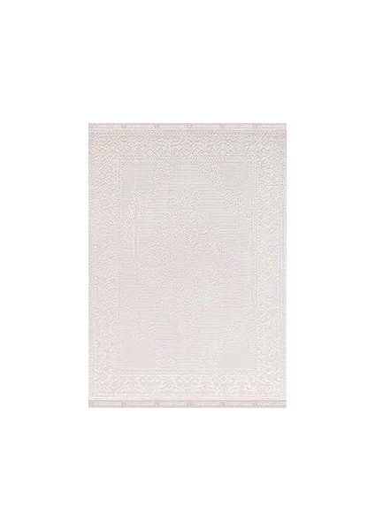 Celsita Klasik Göbekli Krem Bambu ve Akrilik Makine Halısı