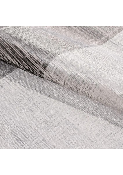 Fiume Çerçeveli Gri Polyester Kaydırmaz Taban Makine Halısı indirimleri