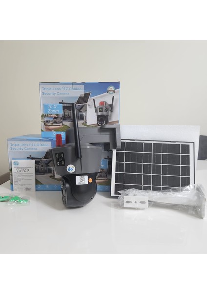 Tekrenkmarket O-kam Okam Pro 6020 Güneş Enerjili 10 x Zoom Gece Görüş 15MP 3 Lens 4g Akıllı Kamera fiyatları