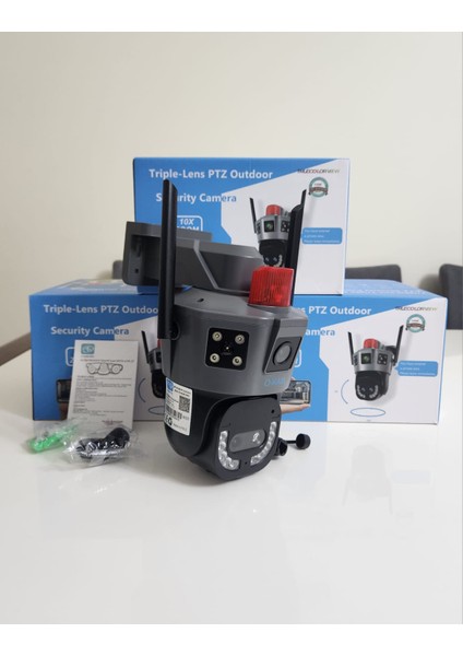 Tekrenkmarket O-kam Okam 4445 Wifi 10X Optik Zoom 2 Lens 3 Görüntü Zoom Ptz Akıllı Güvenlik Kamerası fiyatları