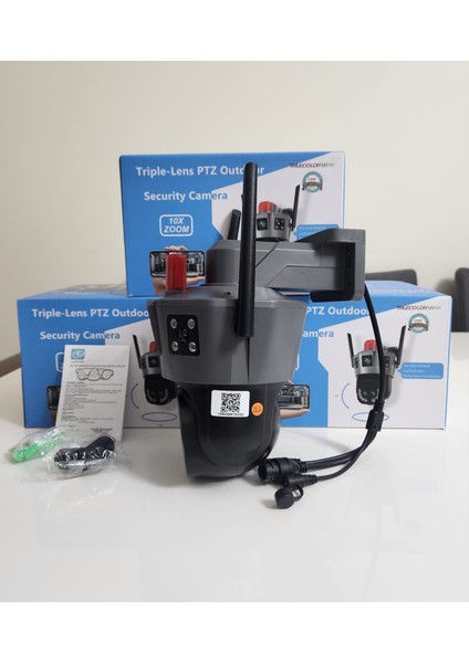 Tekrenkmarket O-kam Okam 4445 Wifi 10X Optik Zoom 2 Lens 3 Görüntü Zoom Ptz Akıllı Güvenlik Kamerası fırsatları