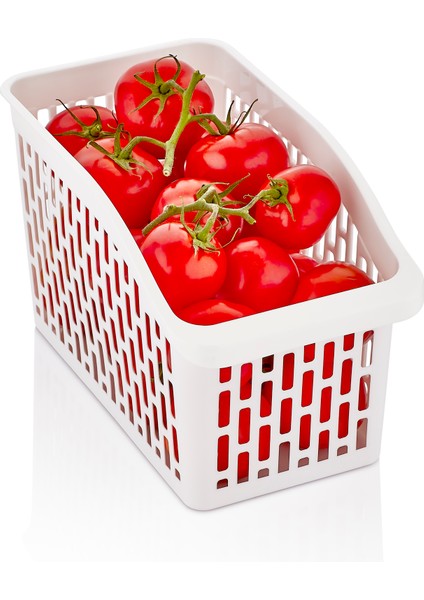 1 Adet Buzdolabı Içi Düzenleyici Beyaz Kaliteli Kokusuz Organizer Sepet modelleri