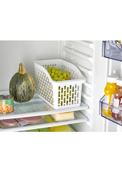 1 Adet Buzdolabı Içi Düzenleyici Beyaz Kaliteli Kokusuz Organizer Sepet fırsatları