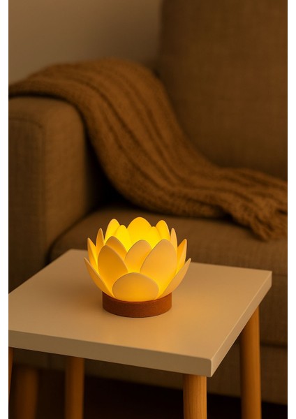 Dekoratif Lotus Çiçeği Tasarımlı Tealight Mumluk modelleri