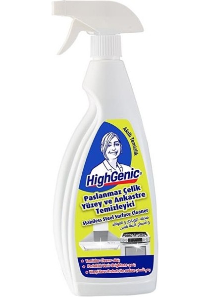 Highgenic Paslanmaz Çelik ve Ankastre Yüzey Temizleyici, Parlatıcı, Koruyucu 750ML fiyatları