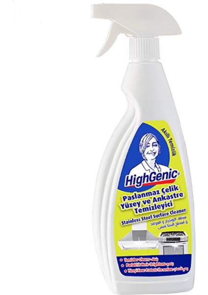 Highgenic Paslanmaz Çelik ve Ankastre Yüzey Temizleyici, Parlatıcı, Koruyucu 750ML modelleri