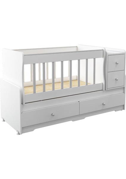 Miniboo Bebek Odası Takımı 4 Çekmeceli Büyüyen Anneyanı Sallanır Beşik ve Beşik Üç Kapaklı Dolap indirimleri