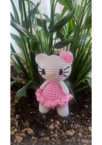 Sevimli Kedi Figürü Pembe