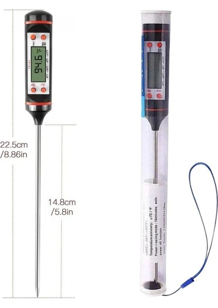 Dijital Gıda Termometresi Süt,et,yoğurt Mayalama,mama Derecesi Ölçer Gıda Termometresi (4887) indirimleri