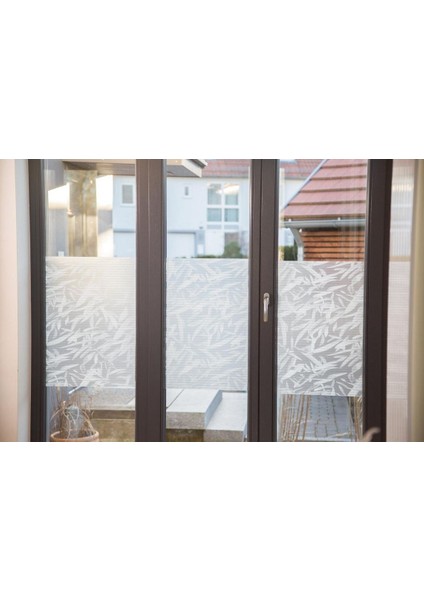 189-5036 Premium Statik Cam Folyo Yaprak Desenli ( 90 cm x 1 mt )