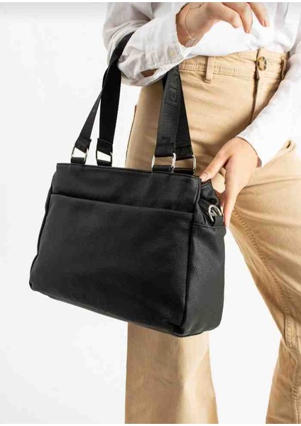 Eflanmoda Mega Polo 6 Bölmeli Yumuşak Deri Kadın Omuz Çantas modelleri