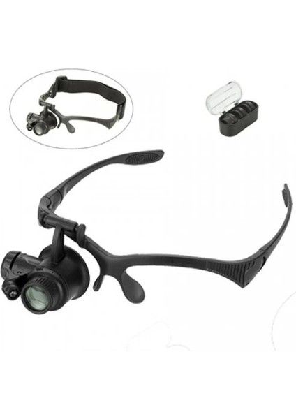 Saat Tamırı,okuma, Kuyumcu Için Çok Fonksiyonlu Onarım Gözlük Büyüteç - Lisinya