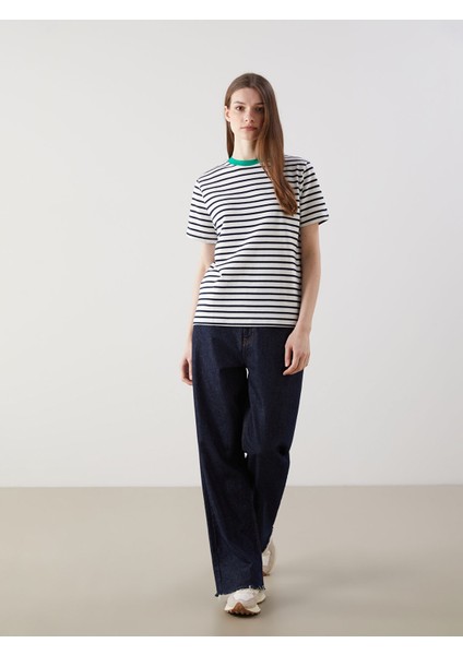 Yeni Sezon Bisiklet Yaka Çizgili Kadın Tişört fiyatları