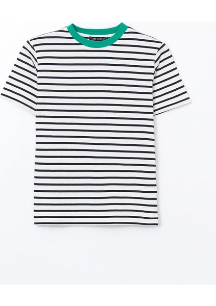 Yeni Sezon Bisiklet Yaka Çizgili Kadın Tişört indirimleri