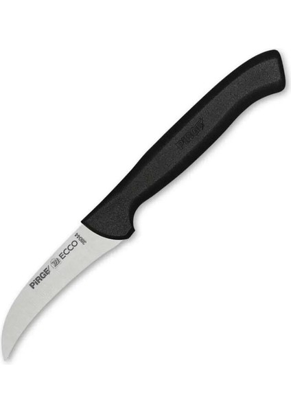 38044 Ecco Kıvrık Eğri Sebze Dekor Bıçağı 7,5 cm - Siyah ( Lisinya )