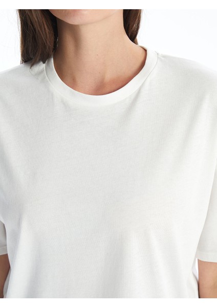 Yeni Sezon Bisiklet Yaka Düz Kısa Kollu Kadın Tişört fırsatları